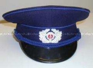 Dienstanzug für Mannschaften der Schutzpolizei der Deutschen Volkspolizei, Organ Transportpolizei - Schirmmütze