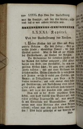 LXXXI. Kapitel. von der Ausbesserung der Kirchen. - XC. Kapitel. Von der Strenge der höllischen Peinen.