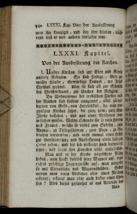 LXXXI. Kapitel. von der Ausbesserung der Kirchen. - XC. Kapitel. Von der Strenge der höllischen Peinen.