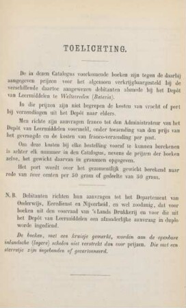 Toelichting