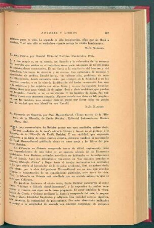 La isla propia, por Ronald