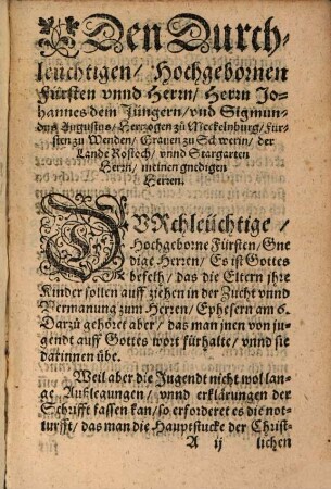 Das Kleine Corpus Doctrinae