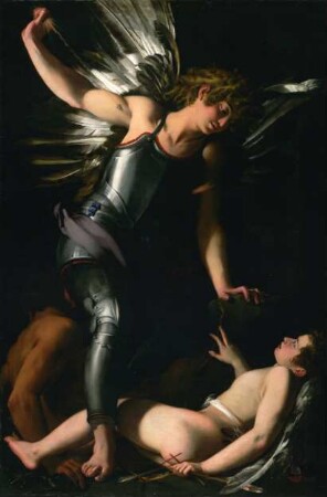 Der himmlische Amor besiegt den irdischen Amor