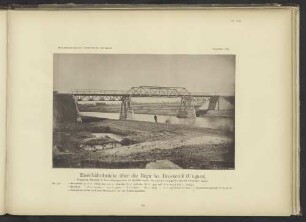 Eisenbahnbrücke über die Bega bei Becskerek (Ungarn).