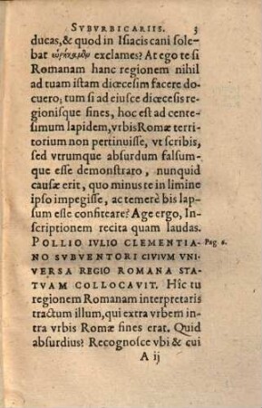 Adventoris causidico divionensi : Adverdus Amici ad Amicum epistolam ; De suburbicariis regionibus et ecclesiis ; Cum censura vindiciarum coniecturae alterius anonymi