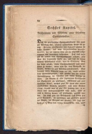 Sechstes Kapitel. Beschreibung und Würkung einer besondern Spießglastinktur