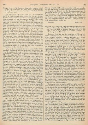477-478 [Rezension] Jonge, Marinus de, The testaments of the twelve patriarchs