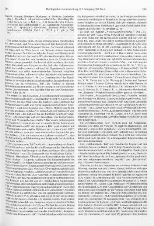 261-263 [Rezension] Handbuch religionswissenschaftlicher Grundbegriffe