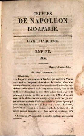 Oeuvres de Napoléon Bonaparte. 5