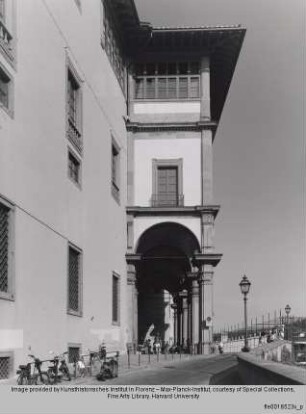Uffizien, Fassade, Südseite, Florenz