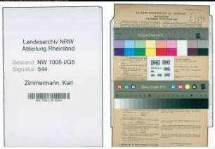 Entnazifizierung Karl Zimmermann , geb. 05.08.1904 (Feuerwehrmann)