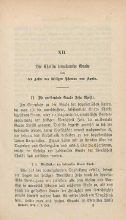 129-142 Die Christo innewohnende Gnade nach der Lehre des heiligen Thomas von Aquin : Fortsetzung