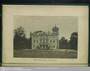 Königliche Villa zu Dresden, Vorstadt Strehlen