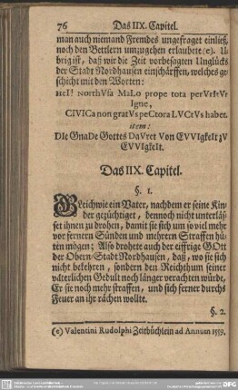 Das IIX. Capitel
