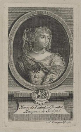 Bildnis der Marie de Rabutin Chantal de Sévigné