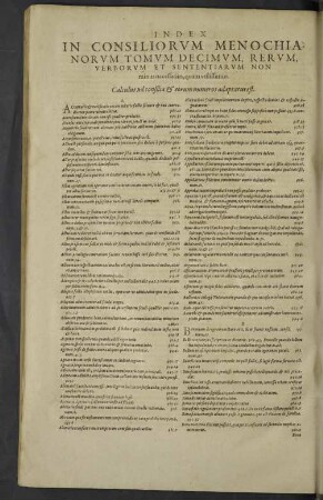 Index in consiliorum menochianorum tomum decimum