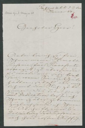 Brief an Unbekannt : 03.01.1860