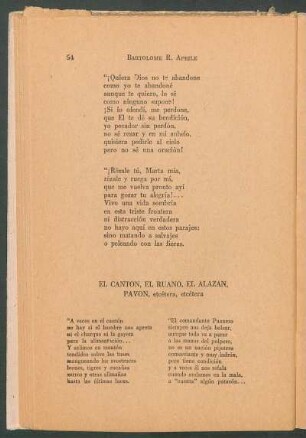 El cantón, el ruano, el alazán, pavón, ecetera, ecetera