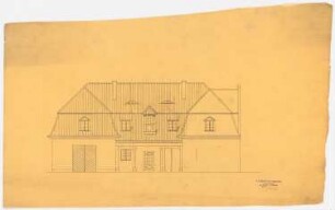Landhaus Dr. Franz Oppenheim, Berlin-Wannsee: Stall und Garage: Ansichten, 1:50