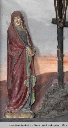 Kruzifix mit trauernder Maria und Johannes : Die trauernde Maria