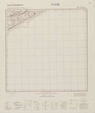3051 Zachow, Topographische Karte 1:25000 (4cm - Karte)
