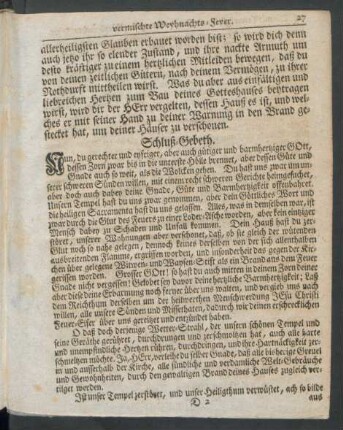 Schluß-Gebeth
