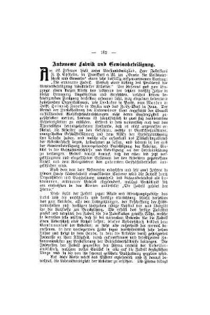 Autonome Fabrik und Gewinnbeteiligung