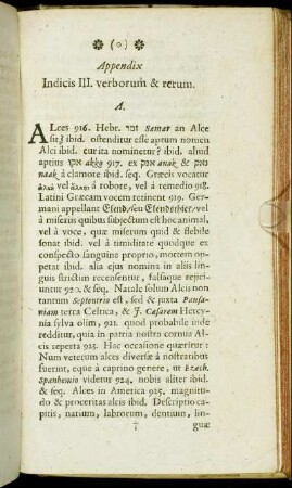 Appendix Indicis III. verborum & rerum.