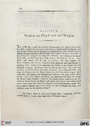 Capitel X: Weiber zu Pferd und auf Wägen