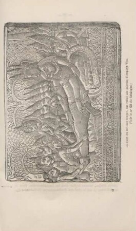 La mort du Roi des Singes, bas-relief des galeries d'Angkor-Wat