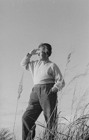 Roger Rössing am Strand