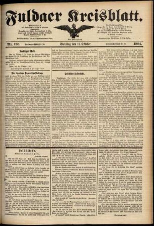 Ausgabe vom Dienstag, den 11. Oktober 1904.