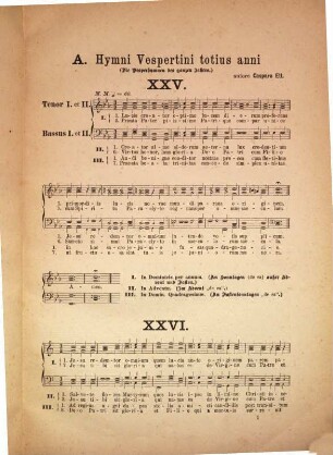 Cantus sacri ad quatuor voces aequales : opus V ; series nova = Kirchliche Gesänge für vier Männerstimmen