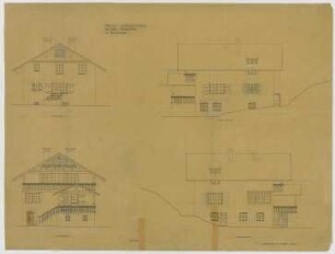 Thiersch, Friedrich von; Starnberg bei München (Bayern); Landhaus Otto Förster - Ansichten