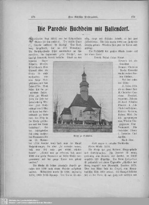 Die Parochie Buchheim mit Ballendorf