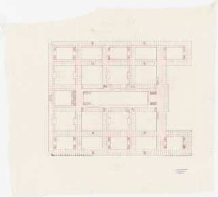 Wettbewerb Land-, Amts- und Arbeitsgericht, Berlin-Tiergarten: Grundriss