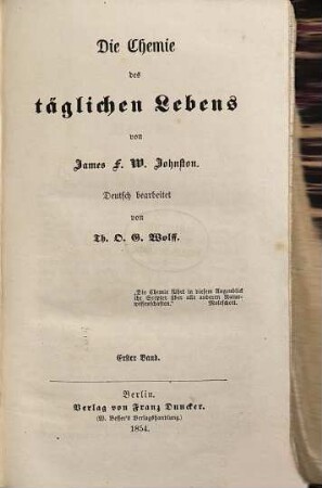 Chemie des täglichen Lebens