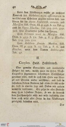 II. Corylus, Hasel, Haselstrauch