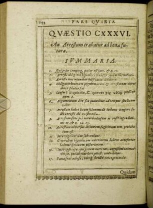 Quæstio CXXXVI. - Quæstio CXXXIX.