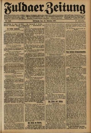 Ausgabe vom Mittwoch, den 27. Oktober 1915.
