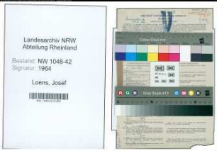 Entnazifizierung Josef Loens , geb. 14.11.1910 (Jurist)