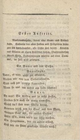 Erster Auftritt – Eilfter Auftritt