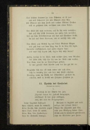 13. Sprüche des Confucius.