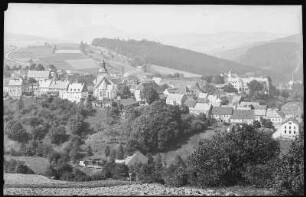 Lauenstein. Blick auf Lauenstein