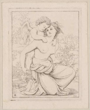Fantasien, Blatt 4: Amor und das Mädchen (Die überlistete Nymphe)