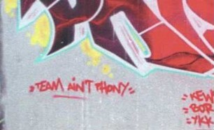"TEAM AiN'T PHONY"