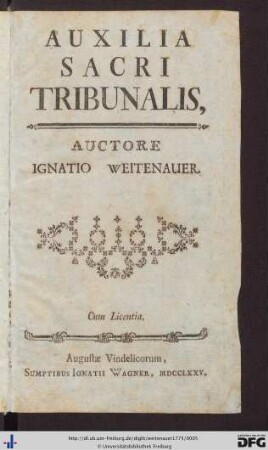 Auxilia Sacri Tribunalis