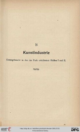 B Kunstindustrie