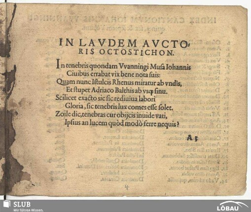 In laudem auctoris