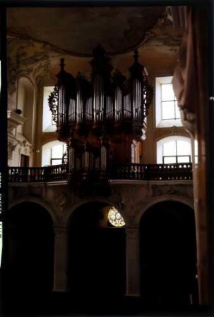 Arlesheim: Arlesheimer Dom, Silbermannorgel, von unten